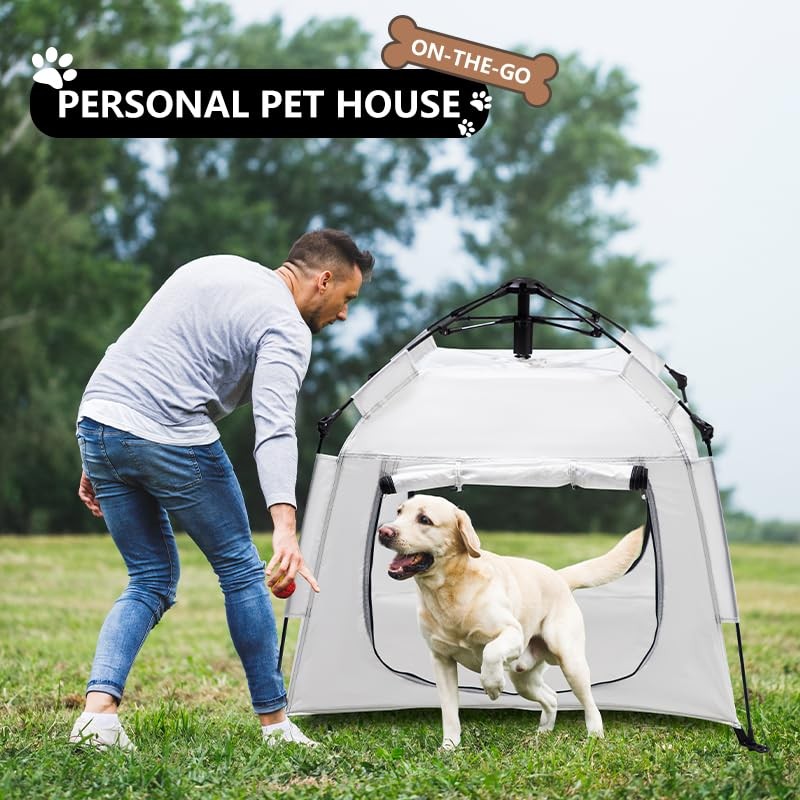 ASFANES Outdoor Waterproof Pet Automatic Camping Tent, Pop up Cave