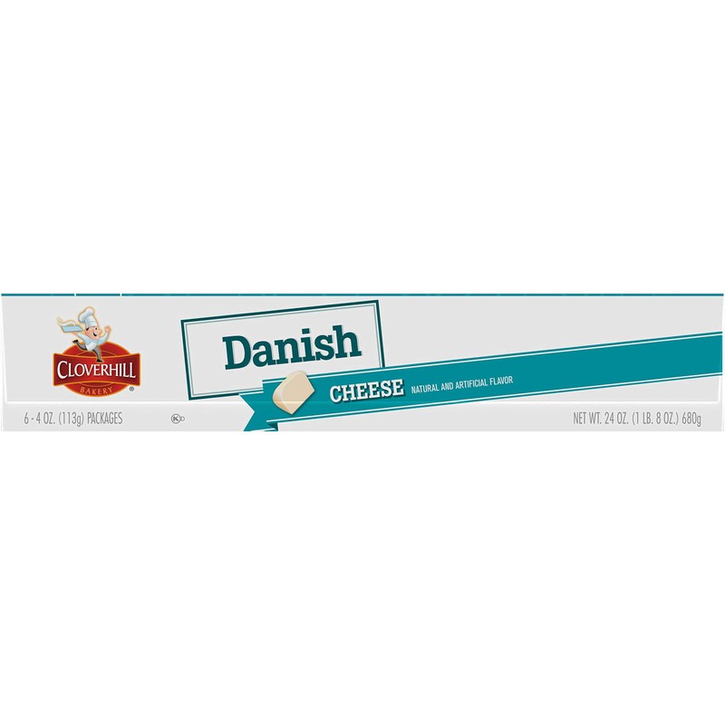 Cloverhill Round Cheese Danish Value Pack, Individually Packaged, Pack of