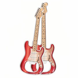 LanHong 2 Piece/Set Bottle Opener Beer Bottle Openers Guitar Shaped Bottle Opener Guitar Gift Kitchen Gadgets for Drinkers Music Guitar Lover