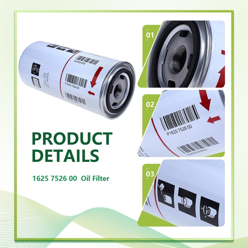1625752600 KAYIQIN Oil Filter for Air Compressor Replacement, Compatible with