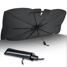[2024 Summer Release] Car Sun Shade Front Umbrella-Shaped Folding Sun Shade Car Light Shielding Heat Shielding Easy Installation Ronto Sun Shade 10 Ribs, Car Sunshade, Sun Protection, Convenient