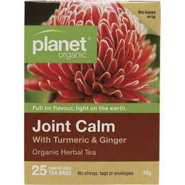 Planet Organic Organic Joint Calm with Turmeric & Ginger Herbal Tea x 25 Tea Bags