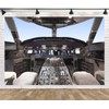 Loccor 6x9ft Fabric Airplane Backdrop Modern Glass Cockpit Men Boys