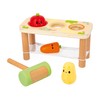 Janod Whack-A-Farm Game-Children’s Early-Learning Toy-3 Garden Vegetables + 1 Mallet-Develops