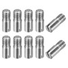 uxcell 10Pcs M6 x 16mm Slotted Cylindrical Pin 304 Stainless