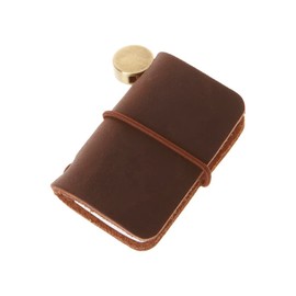SagaSave Kleines Reise-Notizbuch aus Leder, Mini-Größe, personalisiertes, nachfüllbares Tagebuch, Miniatur-Reisetagebuch, Tagebuch für Schriftsteller, Dichter, Reisende (braun)