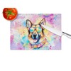 Caroline's Treasures DAC2510LCB German Shepherd Hippie Dawg Glass Cutting Board