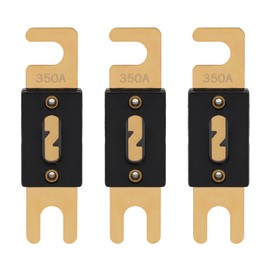 VEXUNGA ANL Fuse 350A Blade Fuses 350 Amp 32VDC 350Amp Gold for Car Audio Video System (Pack of 3Pcs)