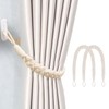2 Pcs Curtain Tie Backs, Tie Backs Soft Hand Woven