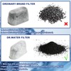 Set of 12 Charcoal Water Filters,Replacement Non-Woven Activated Carbon Sage