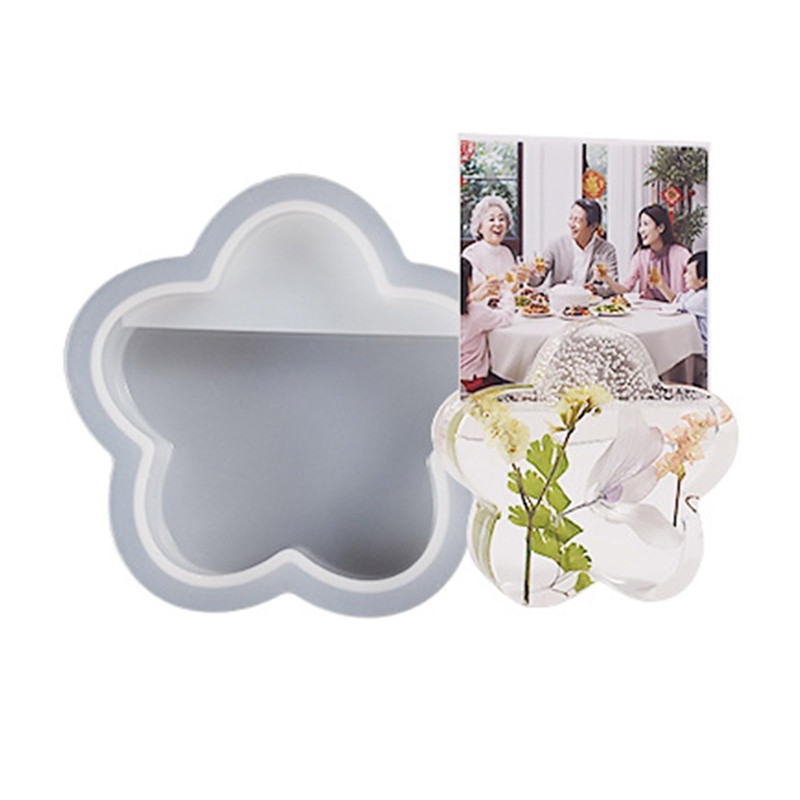 Business Card Organizer Storage Silicone Mold Clouds Hexagon Heart Card
