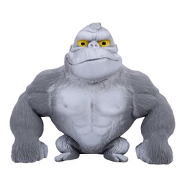 Upgraded Realistic Stretchy Gorilla Figure - Indestructible & Leak-Proof Sensory Fidget Toy for Extreme Stress Relief - The Viral Sand-Filled Silverback Smash Gift for Boys & Men (Classic Gray)