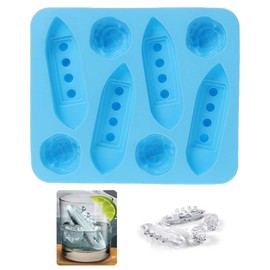 caralin Silicone Ice Cube Trays Mould Carving Mold Maker Titanic Shaped for Party Drinks Silicone