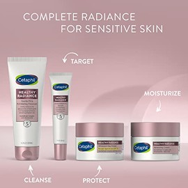 Face Wash by Cetaphil, Healthy Radiance Gentle Exfoliating Cleanser, Visibly Reduces Look of Dark Spots and Hyperpigmentation, Designed for Sensitive Skin, Hypoallergenic, Fragrance Free, 4.2oz