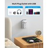 TROND Outlet Extender with USB-C, 8AC Outlet Splitter 3 USB