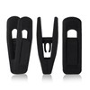 Andiker Pack of 20 Clothes Pegs, Plastic Towel Clips, Black