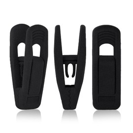 Andiker Pack of 20 Clothes Pegs, Plastic Towel Clips, Black Clips for Clothesline, Clothing, Socks (Black)