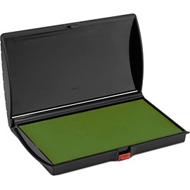 Large Premium Olive Green Ink Stamp Pad - 3" by 6" - Quality Felt Pad