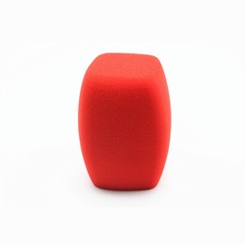 Mic Foam Covers Handheld Microphone Windscreen Large Mic Foam Pop Filters for Handheld Microphone Interview Microphones (Square, Red)