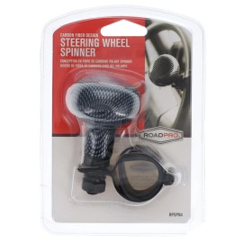 RoadPro RPSPN4 Steering Wheel Spinner Knob Adjustable Fit Brodie Knob Carbon