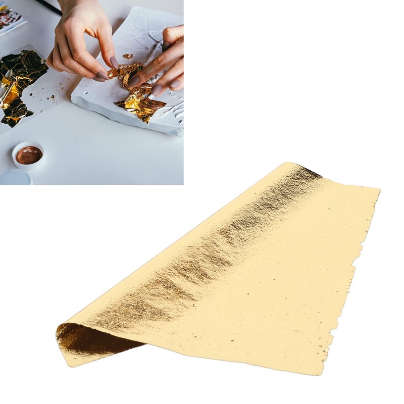 500pcs Gold Leaf Sheets Fashion Multi Purpose Imitation Gold Leaf
