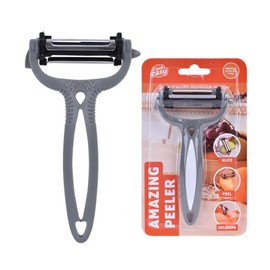 Cook Easy Vegetable Peeler 3-in 1 Julienne Peeler, Multifunctional Apple Potato Peelers for Kitchen, Y Peeler with Ultra Sharp Stainless Steel Blades & Non-Slip Handle for Carrot Cucumber Veggie Fruit