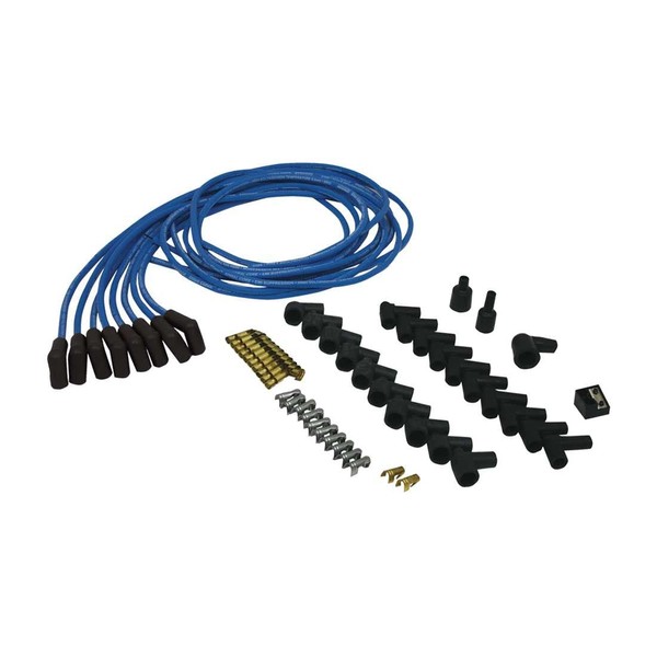 Moroso 73225 Universal Blue Max 8mm Wire Set, 90 Degree Plug Ends