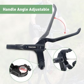 WEEROCK MTB Hydraulic Brake Set Bike Disc Brakes Kit with Left Front 800mm 160mm Rotors Aluminum Alloy Hydraulic Brake Fit for Mountain Bike, MTB