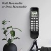 Teléfono residencial con cable, montable en la pared,compatible con visualización