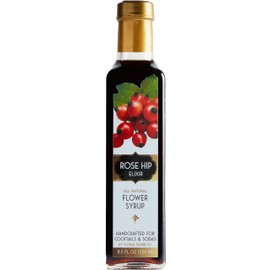 Floral Elixir Co. - All Natural HERB Syrup for Cocktails & Sodas, 8.5 oz (Rose Hip)