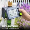 RAINPOINT Irrigation Computer, Watering Clock with Rain Delay/Automatic & Manual