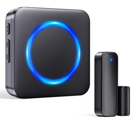 Door Chime, Satisure Wireless Door Sensor Chime When Door Opens, Door Alarms for Kids Safety/Business/Home/Hearing Impaired with 700Ft Range 58 Chimes 5 Volume Levels