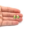 Avocado Fruit Earrings - 925 Sterling Silver