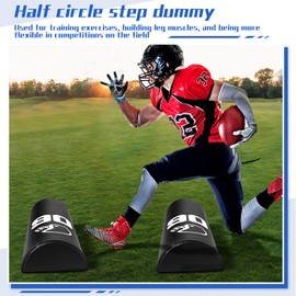 Leyndo 2 Pcs Athletic Agility Dummy Step Over Dummy with Heavy Duty Handles Training Dummy Football Equipment for Footwork Drills Sports Training