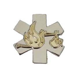 Stork Lapel Pin 0.75" Paramedic EMT Nursing RN Clinic Hospital Baby - A 22