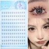 HLNWPJYCX False Eyelashes, Lower Eyelashes, Partial False Eyelashes, No Glue