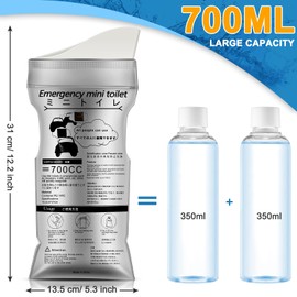 Amylove 150 Pcs 100/150 Pcs Disposable Pee Bags Bulk Portable Urine Bags Emergency Toilet for Patient Adult Driver Travel Outdoor Camping Road Trip