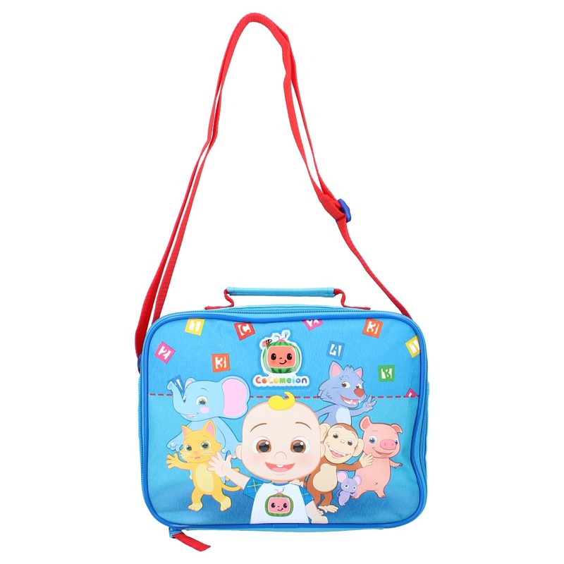Cocomelon Children's Kids Character Insulated Reusable Lunch Bag with Red