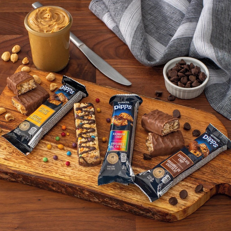 Quaker Dipps Peanut Butter Granola Bars, 5 Bars, 156g/5.5 oz.