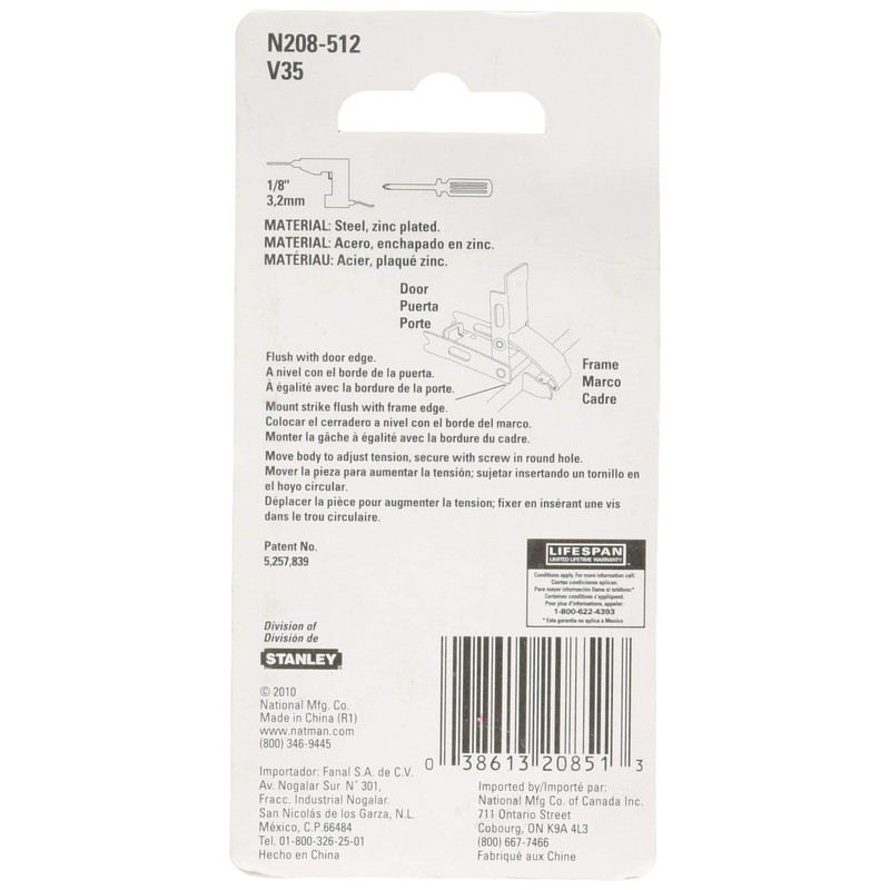 National Hardware N208-512 Draw Hasps 2-3/4 Zinc, No Size, No