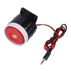 12 Siren, 12 V Siren Waterproof, Siren 12 V Siren Al 120 Db DC 12 V Red Wired Horn Siren Sound Alarm System Warning Horn for Home Security