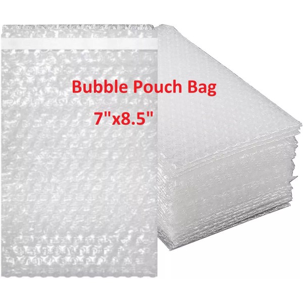 Citadel Box 50 Pack 7"x8.5" Bubble Out Pouches Bags Protective