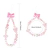 LUVI Beaded Phone Charm Lanyard Wrist Strap Love Heart Bow