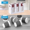 sourcing map Disposable Coffee Cup Dispenser, 2 Compartments White Acrylic
