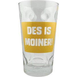 DES IS MOINER! 0.5 L Dubbe Glass - Pfälzer Schorle Glass Yellow