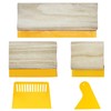 Cayway 5 PCS Screen Printing Squeegees, Durable, Abrasion-Resistant, Water- and