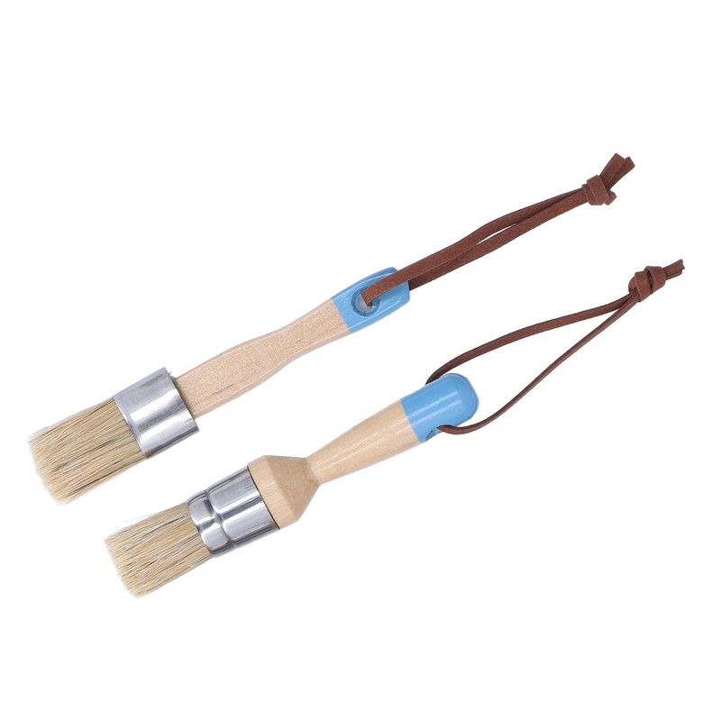 4PCS Paint Brush Bristles Wooden Handle for Furniture Tables Chairs