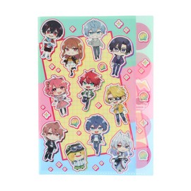 Sun-Star Stationery S2176416 Colorful Peach Goods, Clear File, A4 Size, 5 Pockets, Icon
