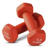 HolaHatha 1, 2, and 3 Pound Neoprene Dumbbell Weight Set