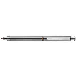Lamy ST TRI PEN 745 Multi-System Ballpoint Pen Stainless Steel with Ballpoint Pen Refill M 21 Black + Red and Mechanical Pencil Refill M 41 (0.5) HB